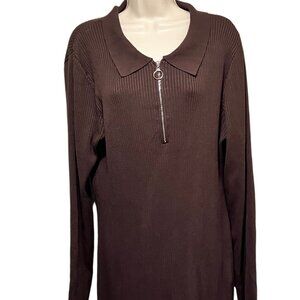 EUC PrettyLittleThings Plus Ribbed Sweater Dress Size: XXL